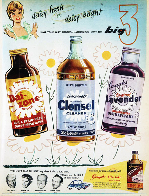 Vintage cleaning products (1960's)